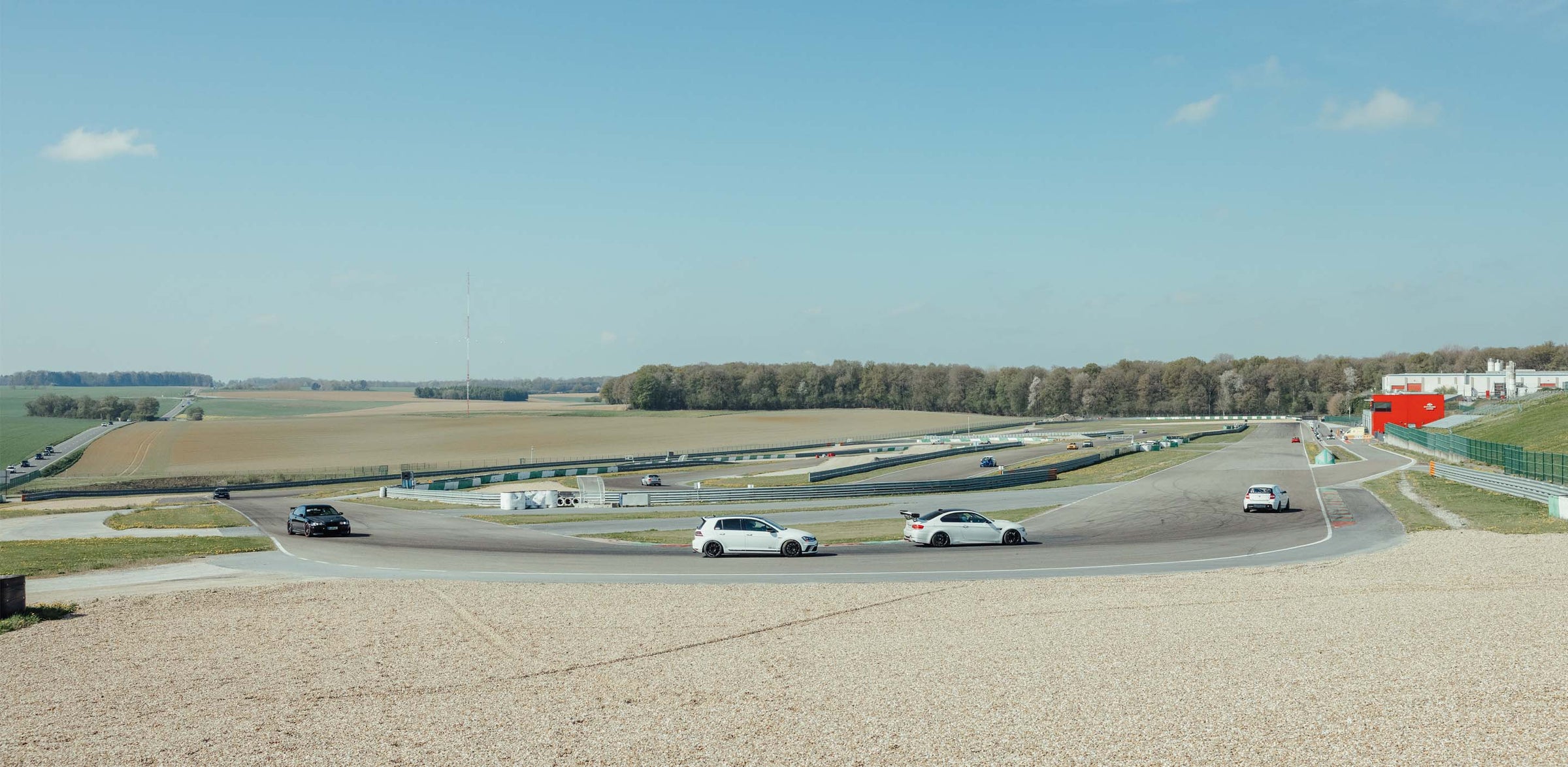 Beautiful round view about Circuit Mettet in Belgium, while GP Days trackday